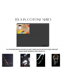 TELA PITTURA NERA 40X50