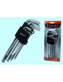 CHIAVI BRUGOLA CORTA IN SERIE 9 PZ