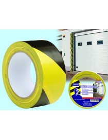 NASTRO SEGNALETICO ADESIVO NERO/GIALLO