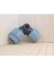 GOMITO POLIETILENE A 90 25X25 ATTACCO F1/2