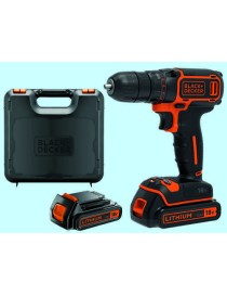 TRAPANO B&D  18V BDCDC18 K 2 BATTERIE LITIO