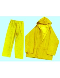 IMPERMEABILE GIACCA -PANTALONE GIALLO XL
